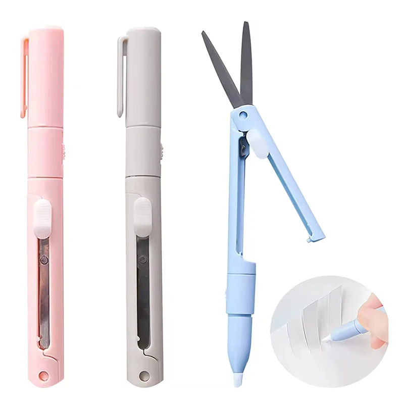 2 In 1 Foldable Design DIY Scrapbook Cutting Accessories Portable Paper Cutter Scissors For Handmade DIY Crafts Craft Tool Gear