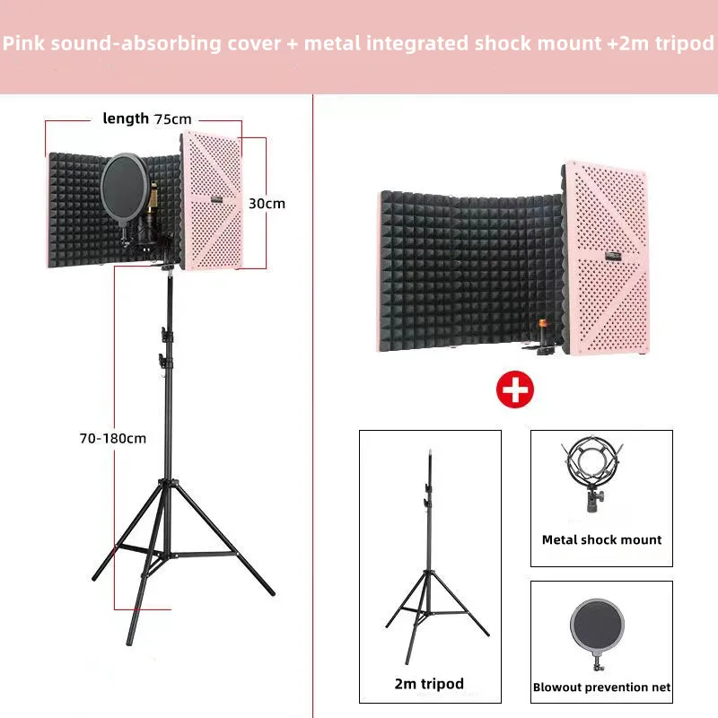 Factory Foldable Five-door Soundproof Enclosure Microphone Soundproof Cover for Recording Studio