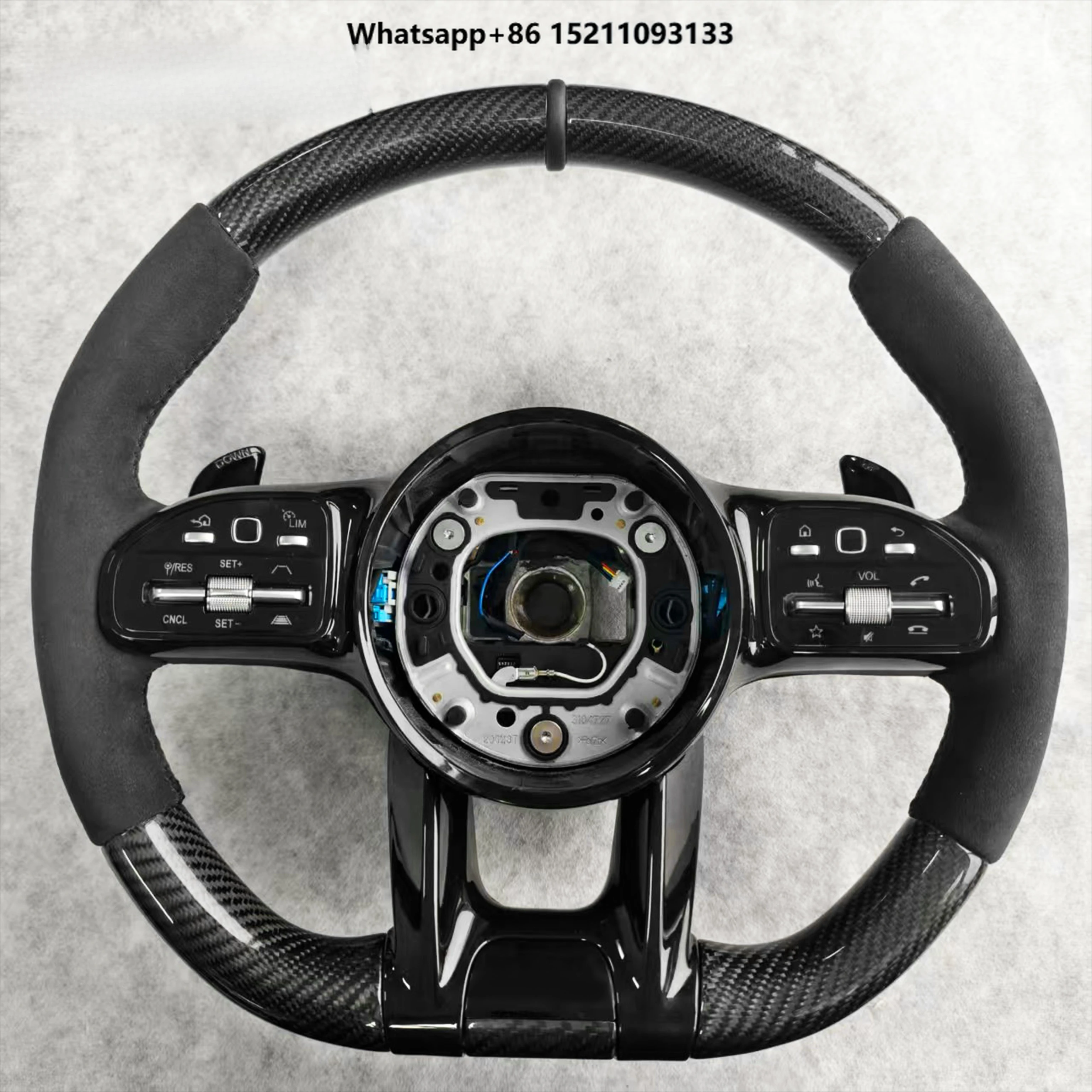 Compatible with  Steering Wheel W205 W222 W204 C63 W212 W218 W207 W172 G500 G55 G63 S500 Carbon Fiber Steering Wheel