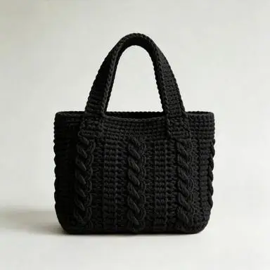 Knitted Wool Tote Bag image 2