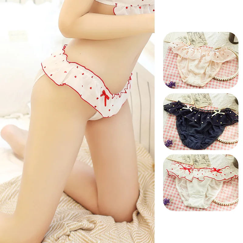 

Bonzing Love Women Sexy Panties Japanese Fat Girl Heart T Pant Low Waist Autumn Winter Lace Underwear Bow Female Underpant Thong