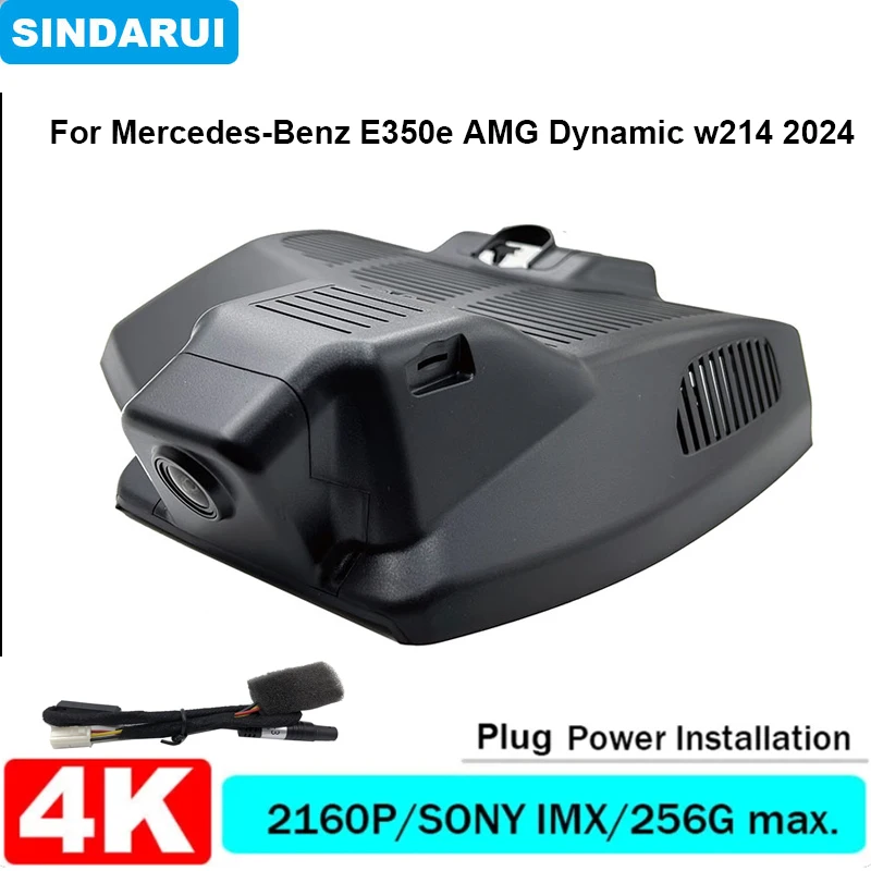 

4K UHD 2160P Plug and Play Car DVR Wifi Dashcam Dual Lens Camera OEM For Mercedes Benz E260L E300L E350e AMG Dynamic w214 2024