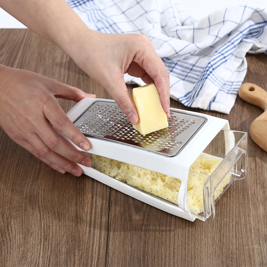 1PC double-sided cheese grater Cheese butter grinder Vegetable grater Double-sided Slicer Cheese slicer Kitchen household gadget