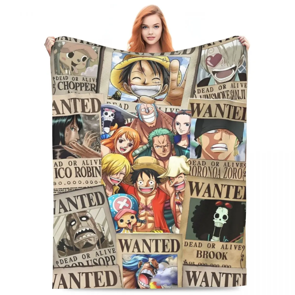 O-One P-Piece Anime Blanket Quality Warm Soft Throw Blanket Winter Decorative Couch Chair Sofa Bed Graphic Bedspread