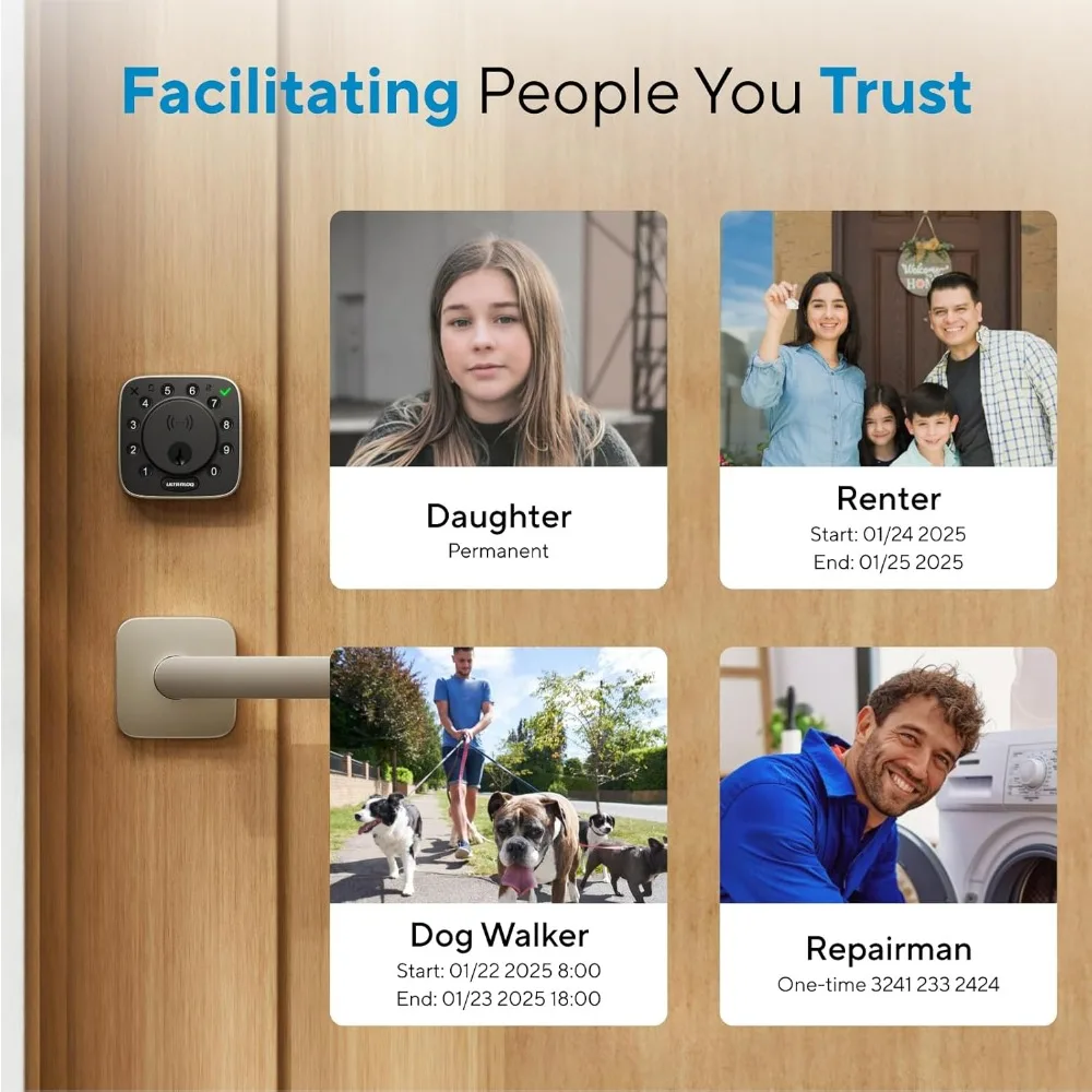 Bolt NFC WiFi Smart Lock, Keyless Entry Deadbolt with iPhone/Android Tap, App Remote Control, Keypad, Works with Apple Home, Si