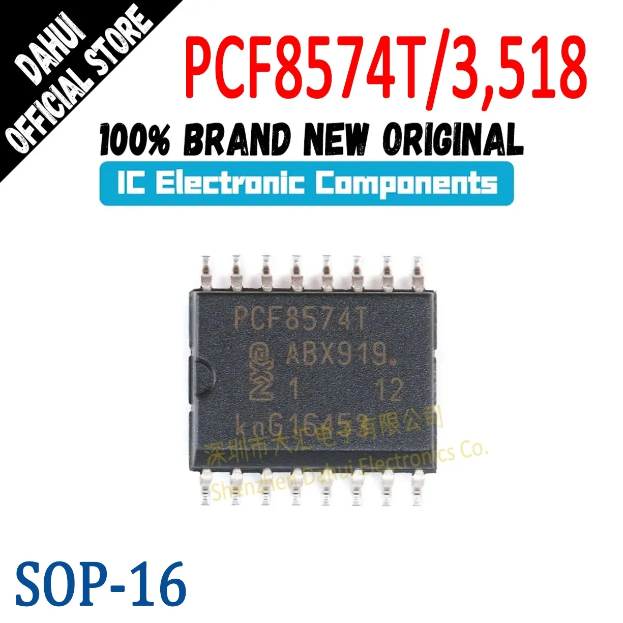 

PCF8574T/3,518 PCF8574T/3 PCF8574T PCF8574 PCF IC Chip SOP-16 In Stock 100% New Originl
