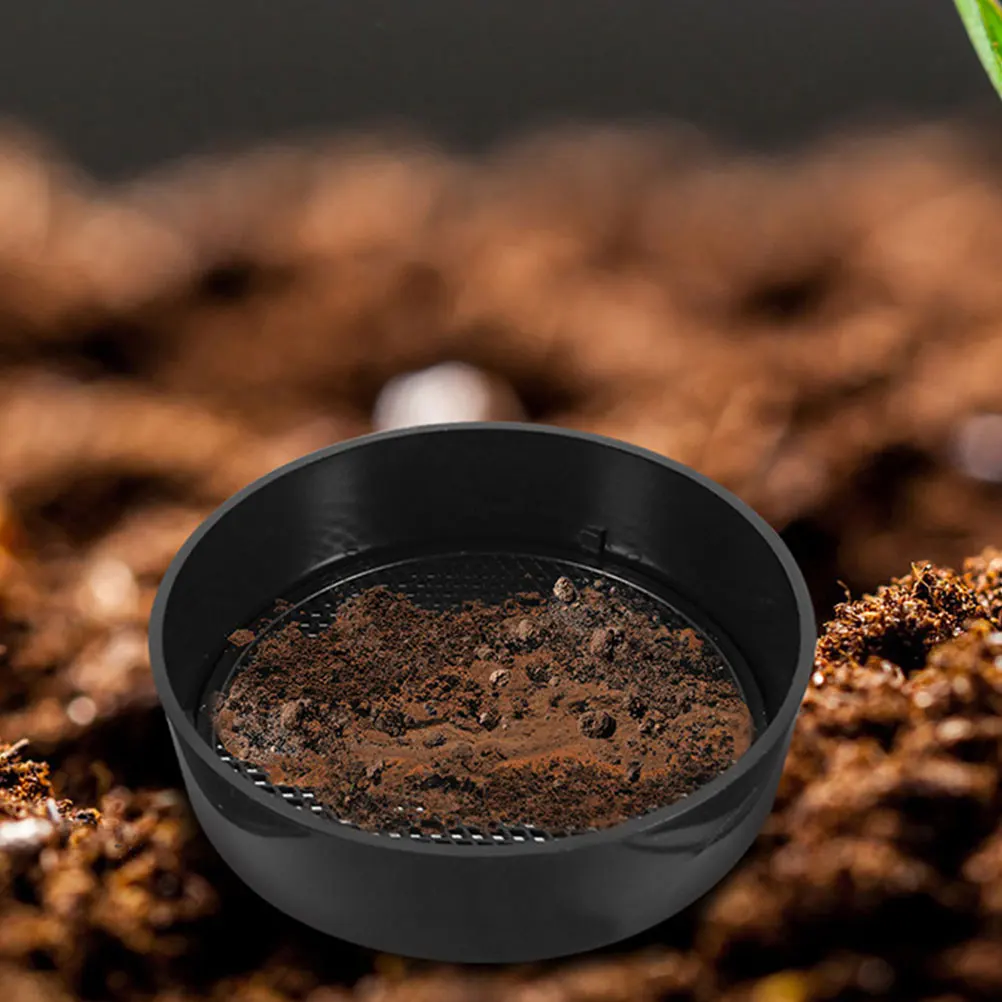 

3 set Soil Sieve Handheld Plastic Sifter Replaceable Mesh Set for Gardening Agriculture Sand Sieve Sifting Pan Rocks Bonsai Soil