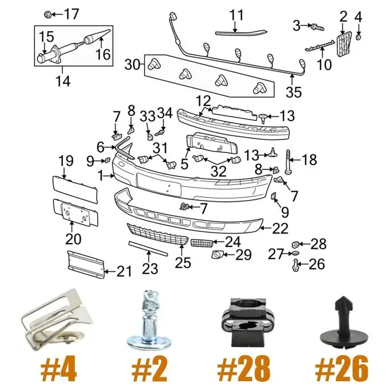 1Set 60Pcs for Audi A4 A6 A8 Tt Undertray Engine Under Cover Fixing Clips Screw Kit