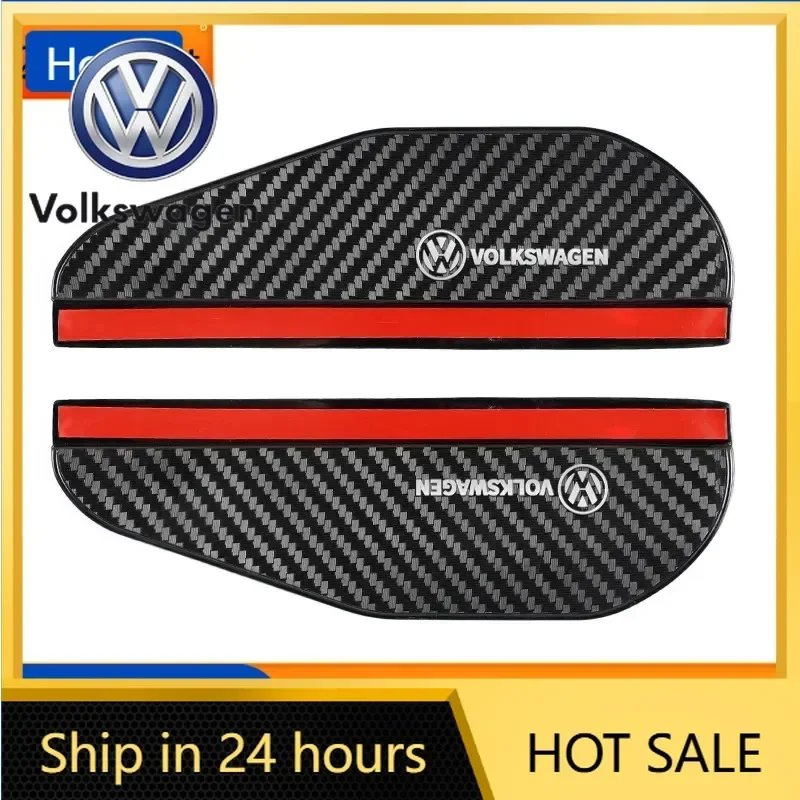 

VW New Car Rearview Mirror Rain Eyebrow Rain Shield Shade Protector Cover for VW Volkswagen Golf Polo Passat Touran Jetta Access