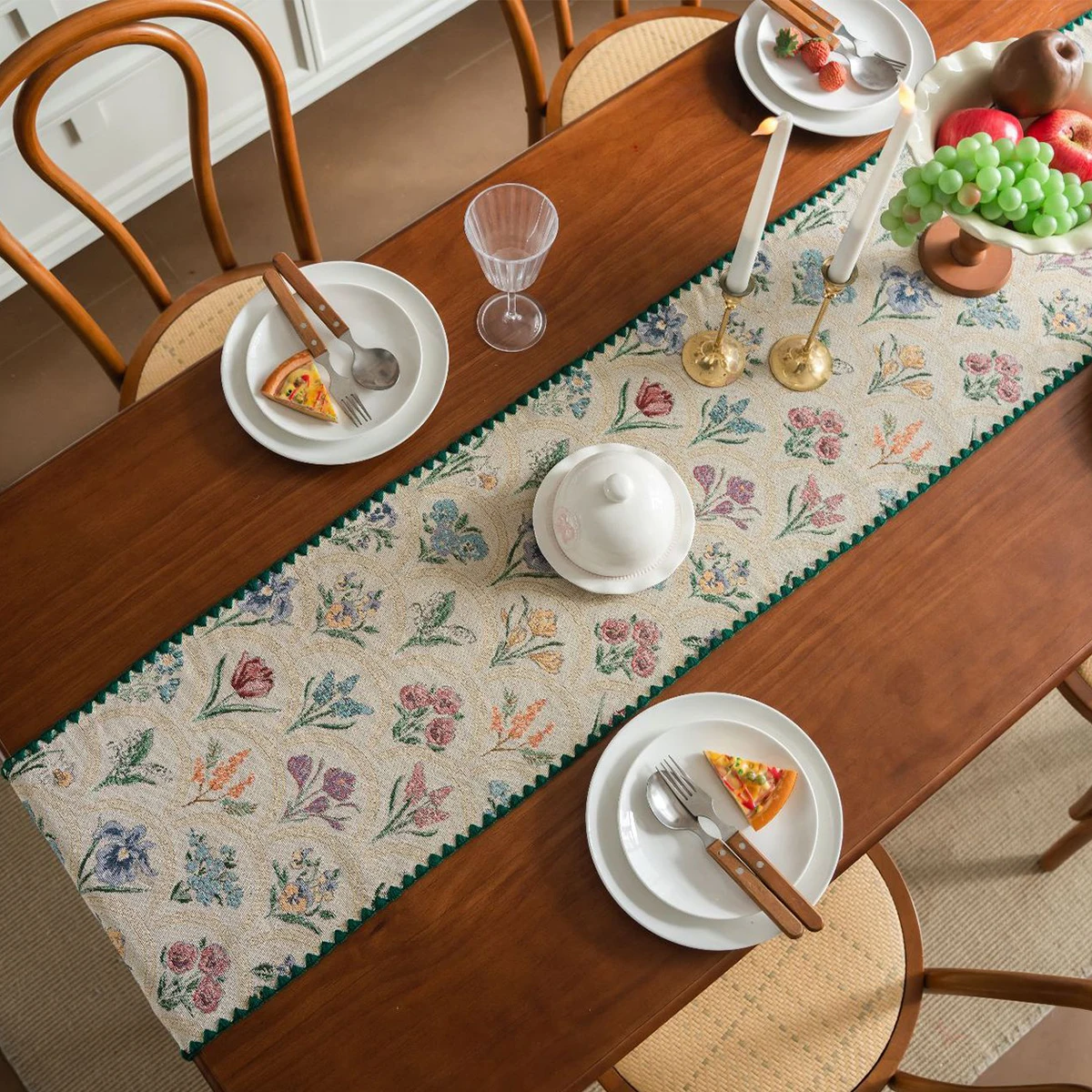 Table Runner Cotton Table Runner Cotton Linen Tablecloth Mat for Dining Table TV Cabinet Center Table