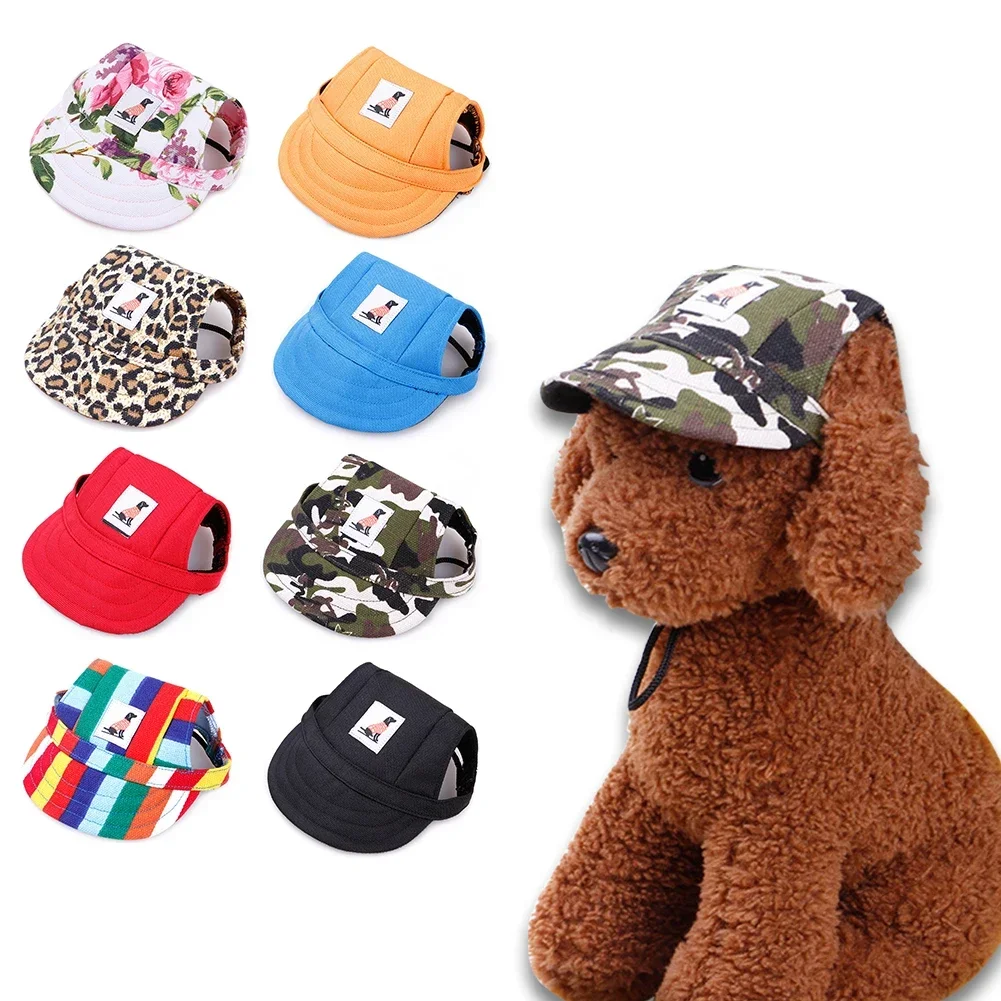 Fashionable Cute Pet Dog Cat Puppy Hat Baseball Visor Hat Puppy Grooming Dress Up Hat Peaked Cap Sunbonnet Outdoor Topee