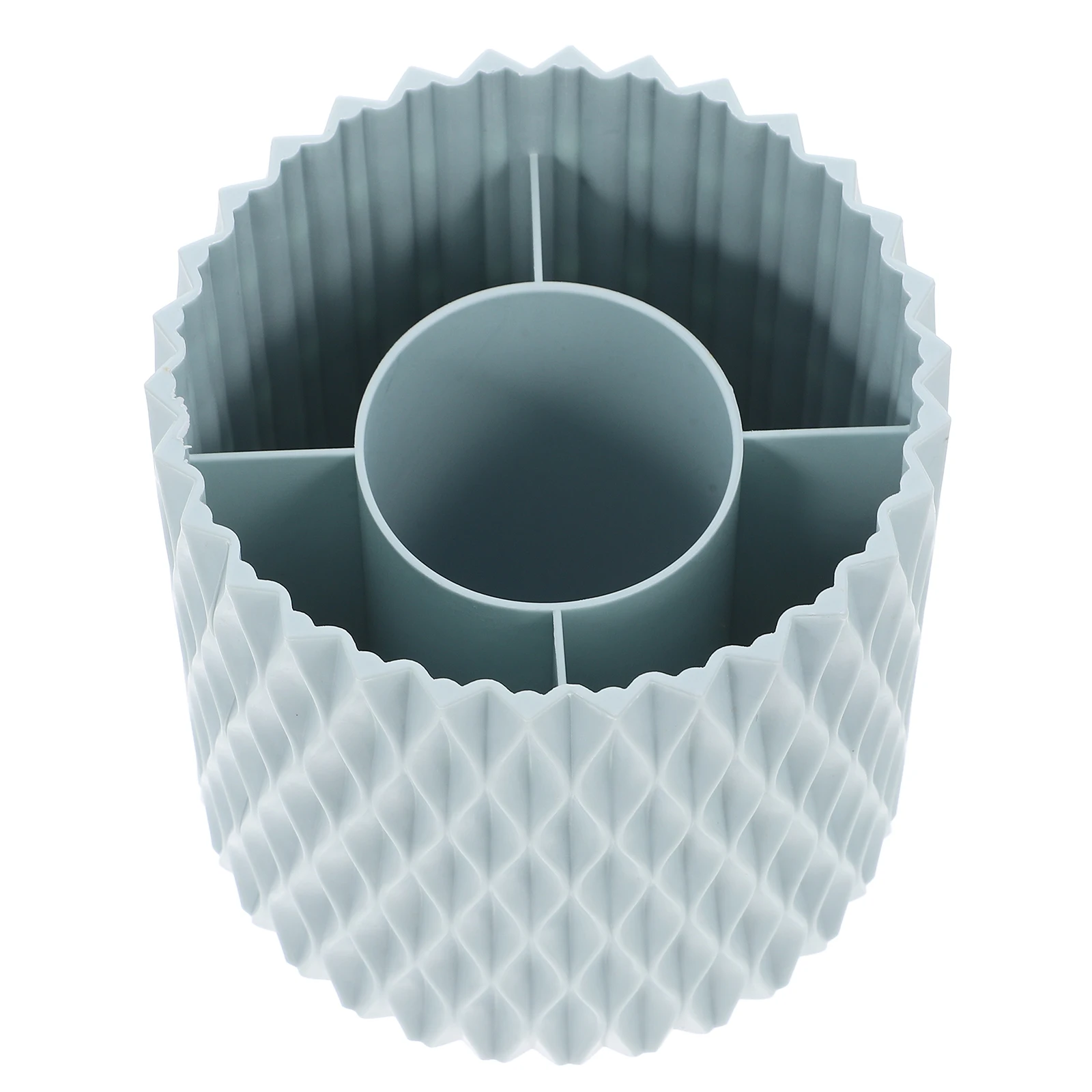 

Rotating Makeup Brush Barrel Desk Pencil Holder Storage Box Blue Pp Organizer 360 Degree Spinning Pen Cup Container Desk