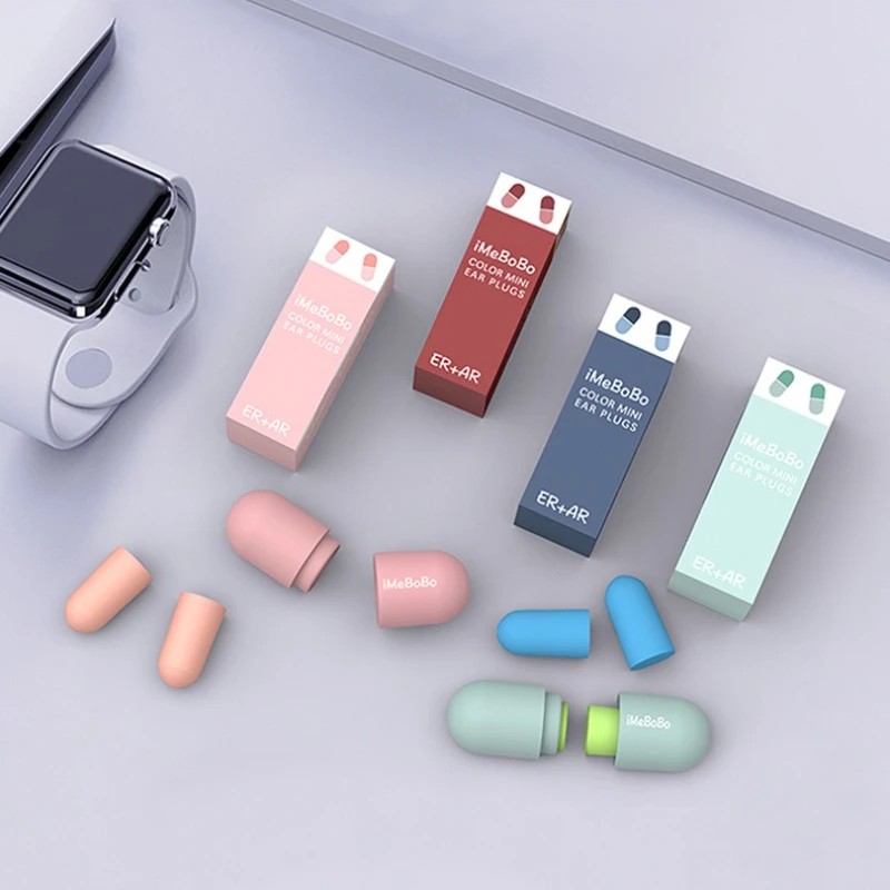 

4PCS Soundproof Sleep Ear Plugs Earplugs for Sleeping Special Mute Soft Slow Rebound Student Anti-Noise Protection Anti Snore