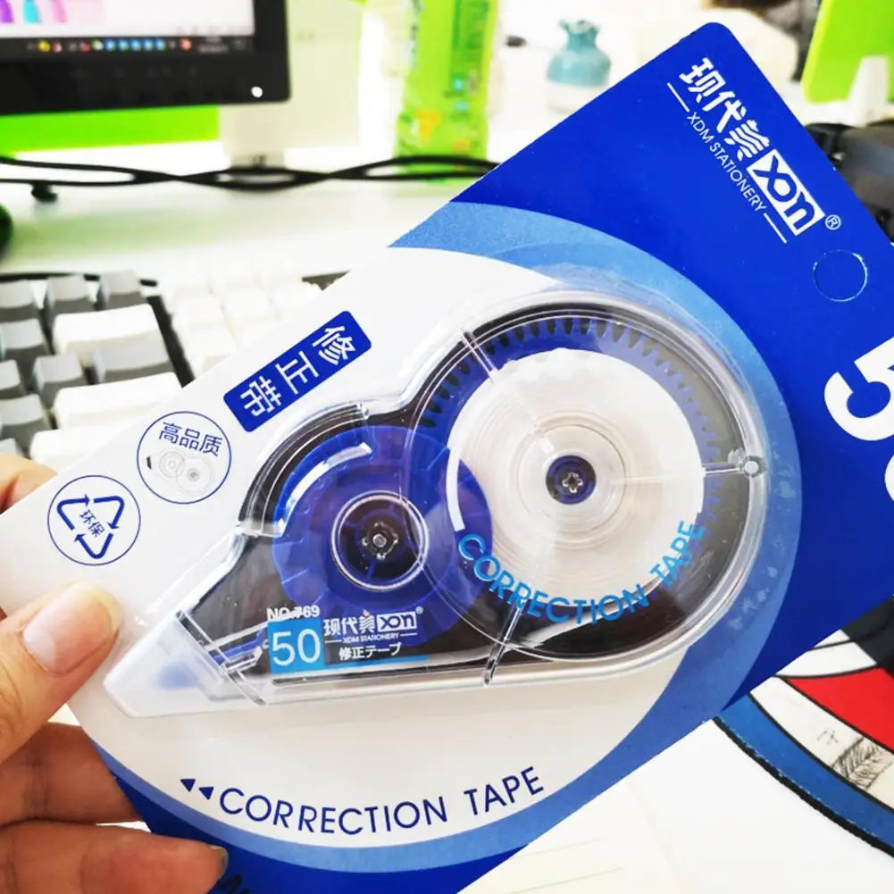 Large-capacity Correction Tape 50m Long Roller Text For A Correction Typos Writing Variety Paper Of To Data Use Suitable