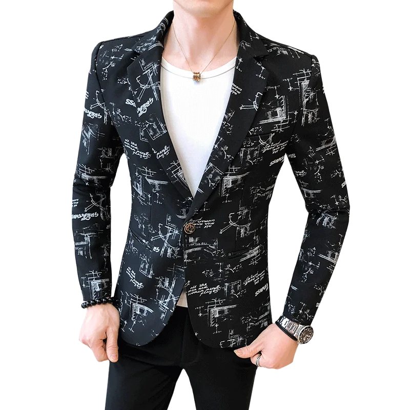 

Блейзер мужской модный уличный дорожный джентльменский свадебный утягивающий деловой универсальный модный повседневный пиджак в корейском стиле для официальной одежды