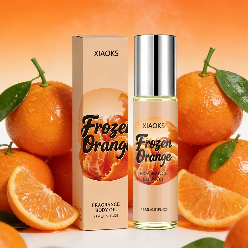 Perfume en Roll-On con Aroma a Naranja para Mujer, Fragancia Cítrica Elegante, Aroma Ligero y Natural, Único y Refrescante, Atrae la Atención del Sexo Opuesto Ingredientes de Perfume Seleccionados, Sin Alcohol, Suaves y No Irritantes, Aptos para Todo Tipo de Piel, con una Fragancia que Dura 72 Horas. Diseño de alta gama, tamaño de bolsillo, fácil de transportar para viajes al aire libre, ideal para regalar, para salidas diarias, fragancia única y diferente a las demás, se puede usar de día y de noche, ideal como regalo.