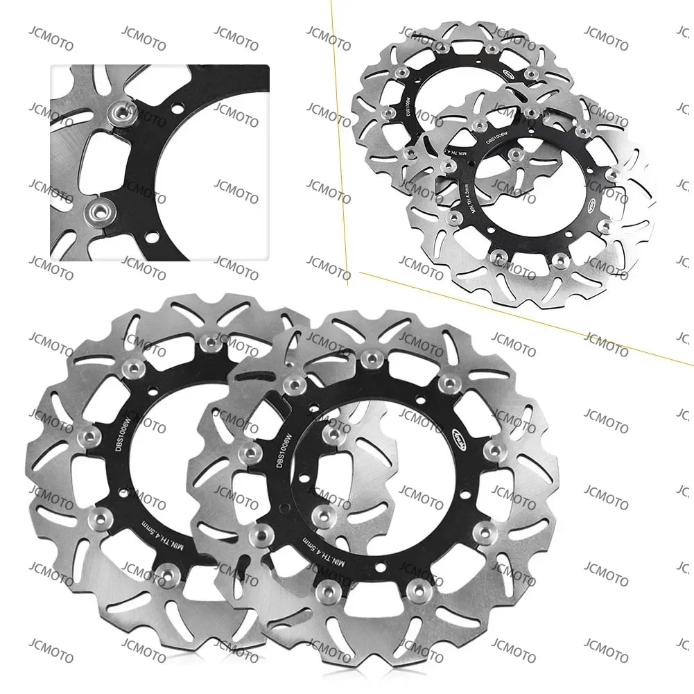 

2Pcs for Brake Disc for Yamaha XJ6 DIVERSION /FZ6 Fazer 600 /FZ6 600 S2 /YZF R6 /MT-09 850 Tracer Front Brake Disc Rotor Adaptor