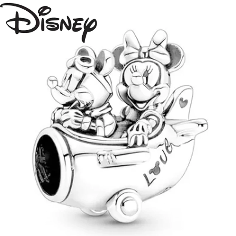 Disney 2024 new fashion creative Pooh Bear Pendant suitable for Pandora original bracelet accessories High charm jewelry gifts