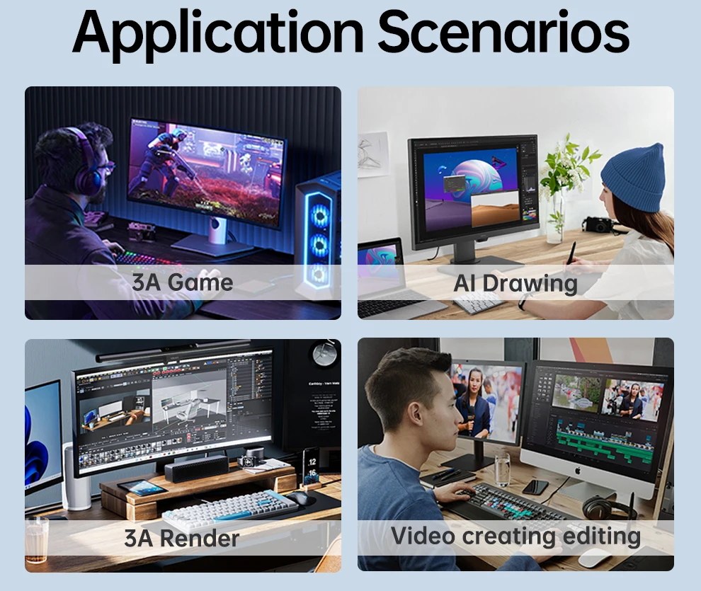 SOYO Weltpremiere AMD Radeon RX6500XT 4G Grafikkarte GDDR6 Speicher, HDMI-kompatibel, OpenGL 4.6, DirectX 12 für Gaming-Computer – Detail 4