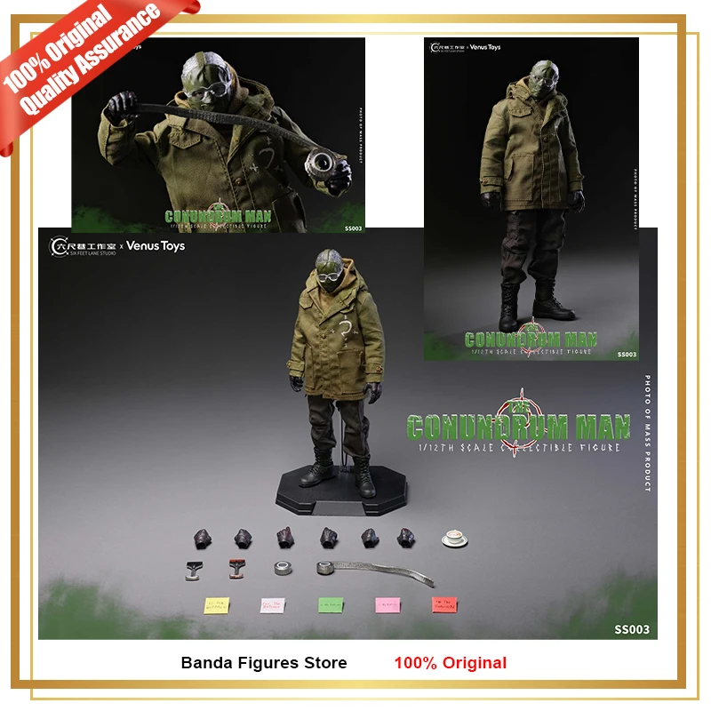 Оригинальная коллекционная фигурка Venus Toys Six Feet Lane Studio 1/12 The Riddler SS003 The Batman Conundrum Man в наличии, аниме-фигурка для коллекционирования