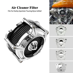 Motorcycle Air Cleaner Intake Filter For Harley Sportster 883 1200 XL Iron Touring Road King Street Glide Softail Dyna Fatboy