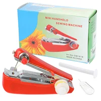 Mini machine à coudre manuelle portable pour la maison, petite machine à coudre de poche pour voyage en plein air 6