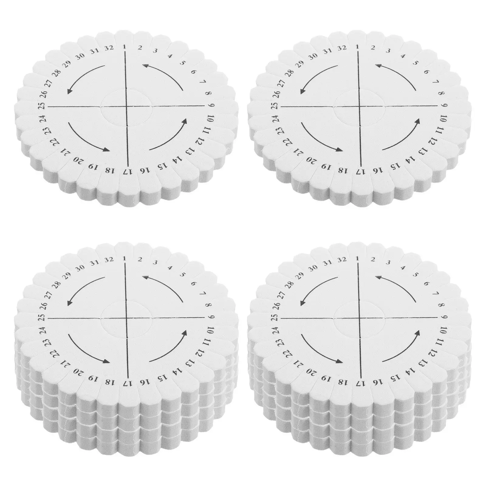 Flexible 32-Slot Friendship Bracelet Braiding Disc Hand Weaving Auxiliary Tool Portable Beginner Friendly Embroidery Thread