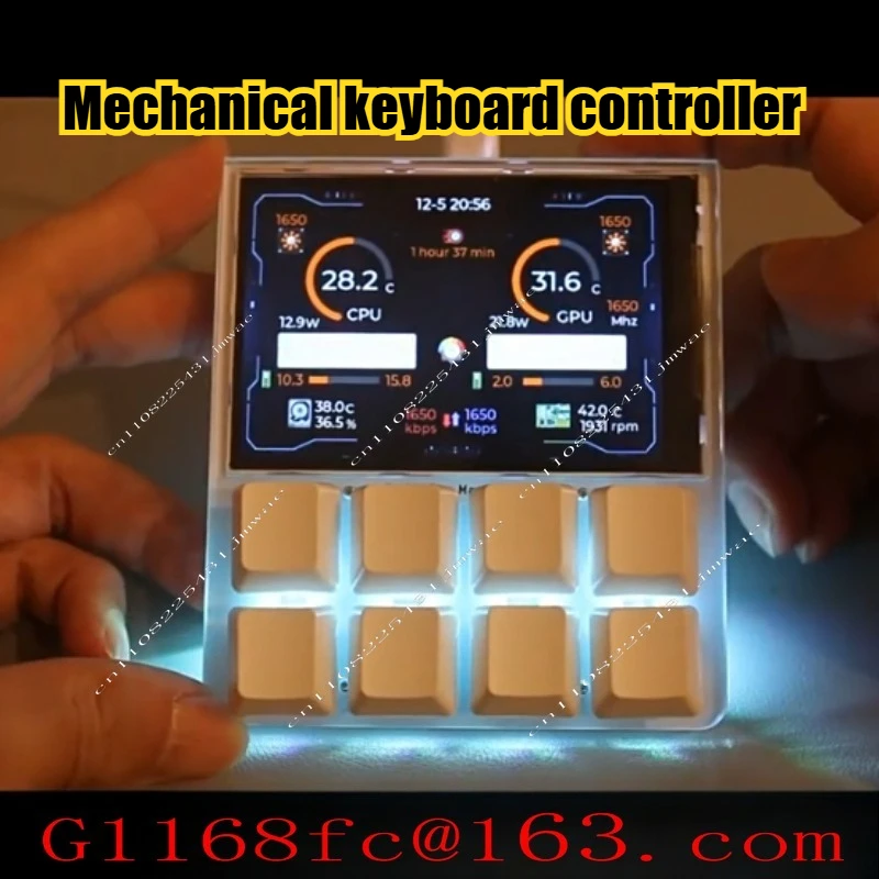 Mechanical Keyboard with Display Screen Shortcut Keyboards Designer Custom One Key Macro Keyboard Desktop Console