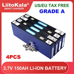 4 pz originale 3.7v 150Ah batteria al litio cella di alimentazione per 3s 12v 24v veicolo elettrico Off-grid vento solare grande singola esente da tasse