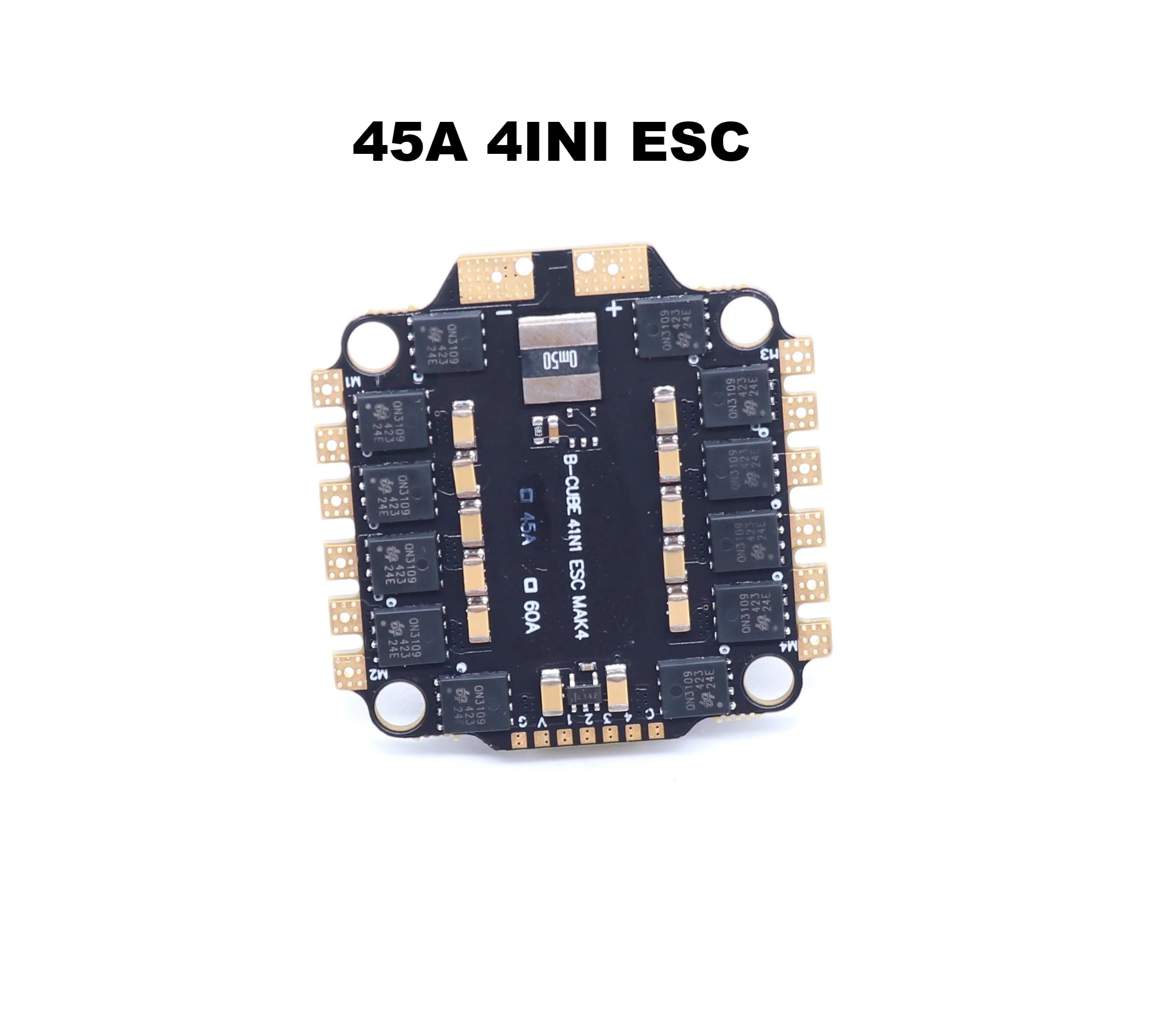 BLHELI_S 4IN1 45A 60A ESC يدعم محرك بدون فرشاة 3-6S يدعم DShot300 600/Multishot/Oneshot/PWM FPV UAV F4 التحكم في الطيران