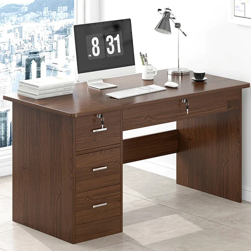 Modern Nordic Office Desk Adult Height Storage Studying Office Desk Makeup Studying Mesas Para Ordenador Bussiness Furniture