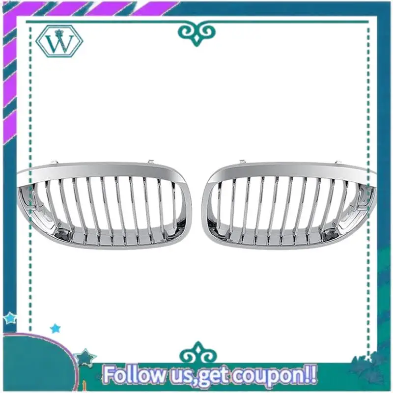 

AA92-Для BMW E46 3 серии Coupe Cabriolet 2-дверный LCI 2003-2006 гг., центральная решетка переднего капота (хромированная, однолинейная)