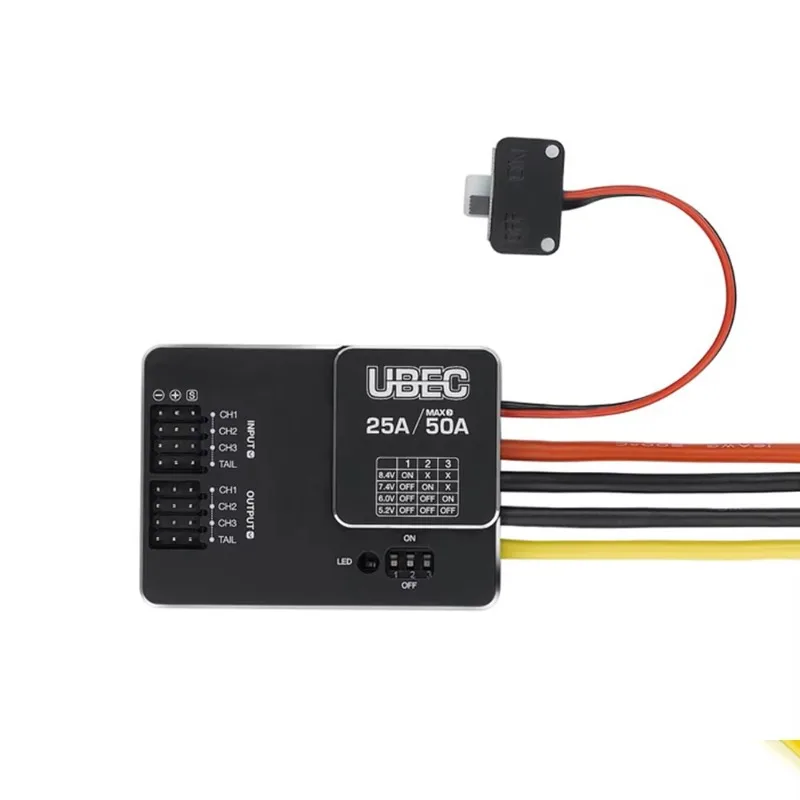 

Ubec 25a 3-18s Power Manager High Voltage Max 50A 3S ~ 18S LiPo (9V~80V) Power Module Ubec for RC Drone UAV Parts