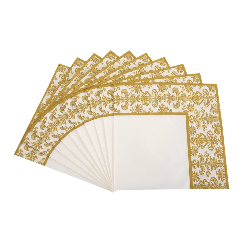 100pcs-gold-printing-disposable-napkin-tissue-paper-printed-napkins-for-restaurant-and-hotel-golden-white