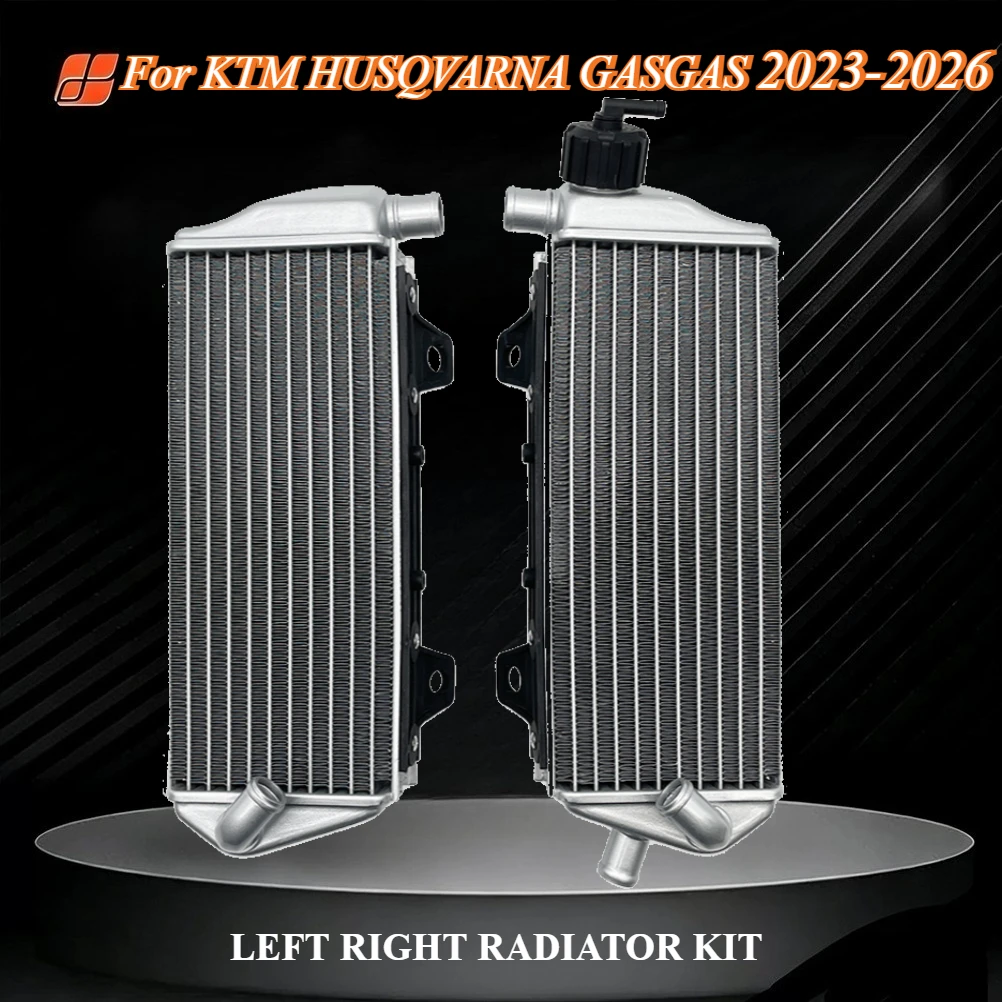 

Motorcycle Left Right Radiator Kit Cooler Engine Cooling Coolant For KTM HUSQVARNA GASGAS SX SXF XC XCF EXC EXCF FC FE 2023-2026