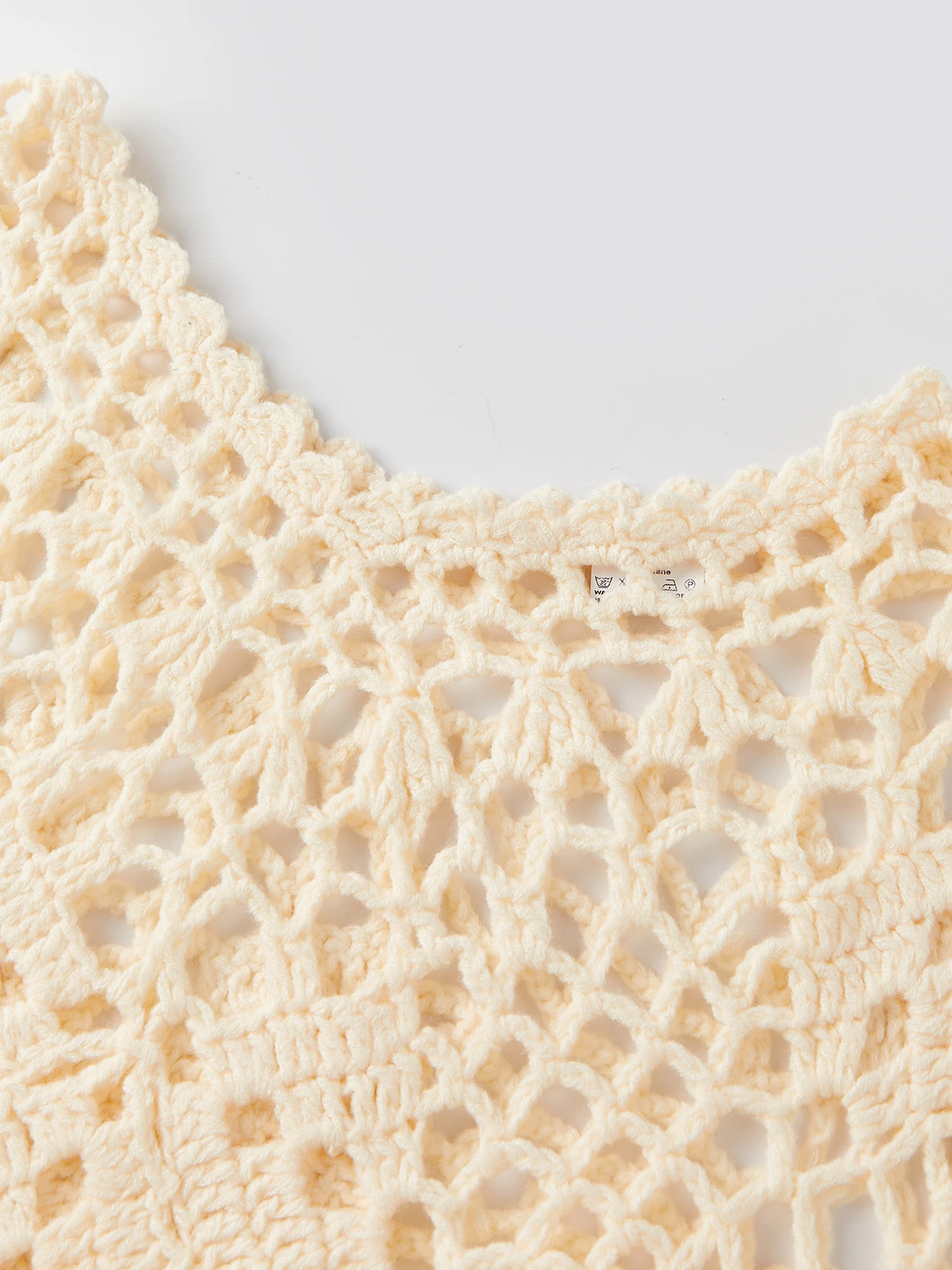 

Womens Knit Shawl Sweater Stylish Hollow Out Solid Color Tassels Loose Fit Poncho Sweater