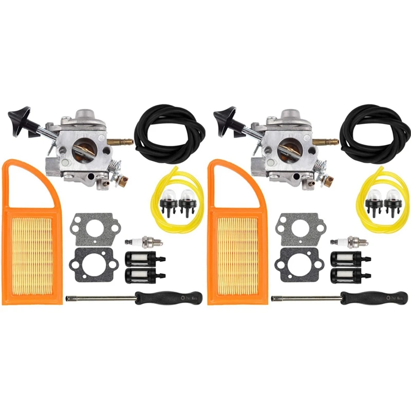 

2X BR 600 Carburetor Air Filter Fuel Carb Repower Kit For Stihl BR500 BR550 BR600 Backpack Blower Leaf Blower Parts