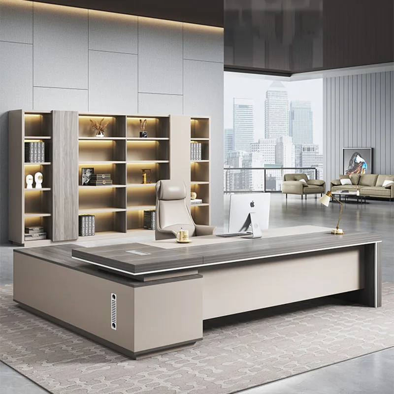Display Modern Office Desk Design Wooden Minimalist Computer Drawer Office Desk Storage Organizers Meuble Bureau Home Furniture