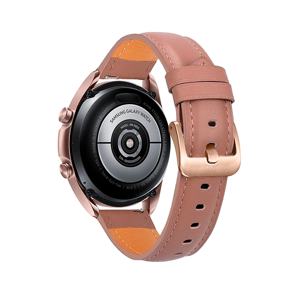 Correa de cuero de 22mm y 20mm para Samsung Galaxy Watch 3, pulsera de 41mm y 45mm para Active 2 / Watch 4 Watch5 Watch6, correa de repuesto