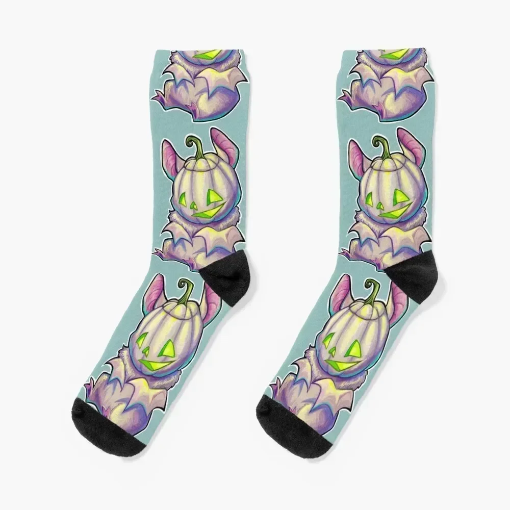 

Pastel pumpkin bat Socks golf Running men cotton high quality anti slip football Socks Men's Women's