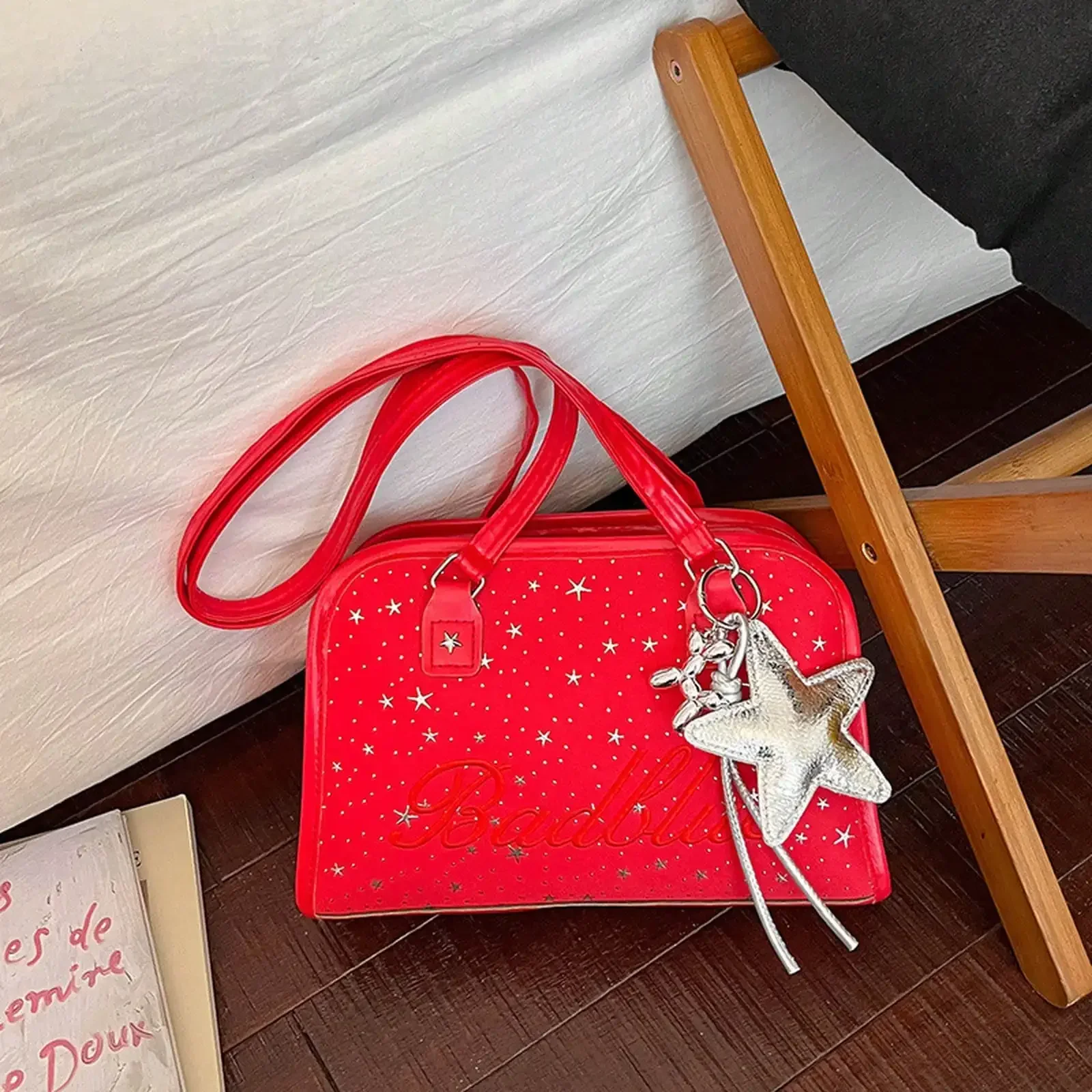 Large-Capacity Casual Backpack For Women, Summer Fashion Star Shoulder Bag, Niche Commuter Crossbody Bag