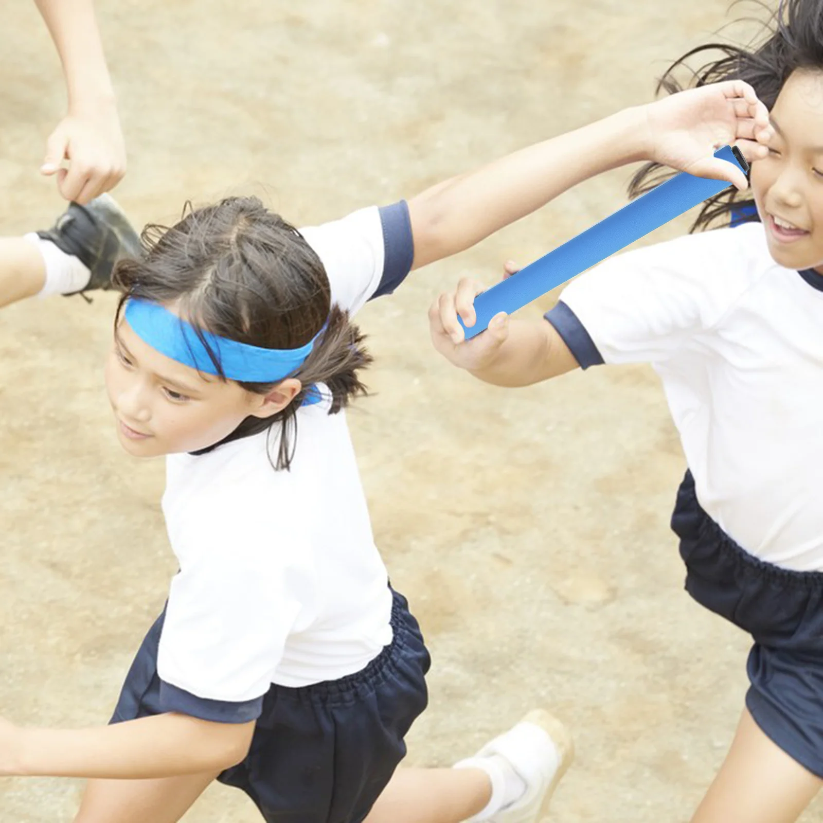 

6Pcs Children Relay Race Gear Ergonomic Grip Soft Surface Track Relay Baton Outdoor Field Events Teamwork Coordination