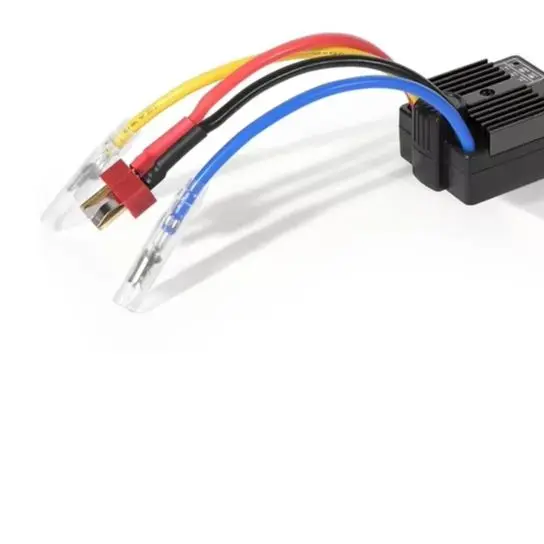 Waterproof 60A Brushed Controller Supporting Multiple Battery Types Including and NiMH for 1/10 RC Vehicle Use