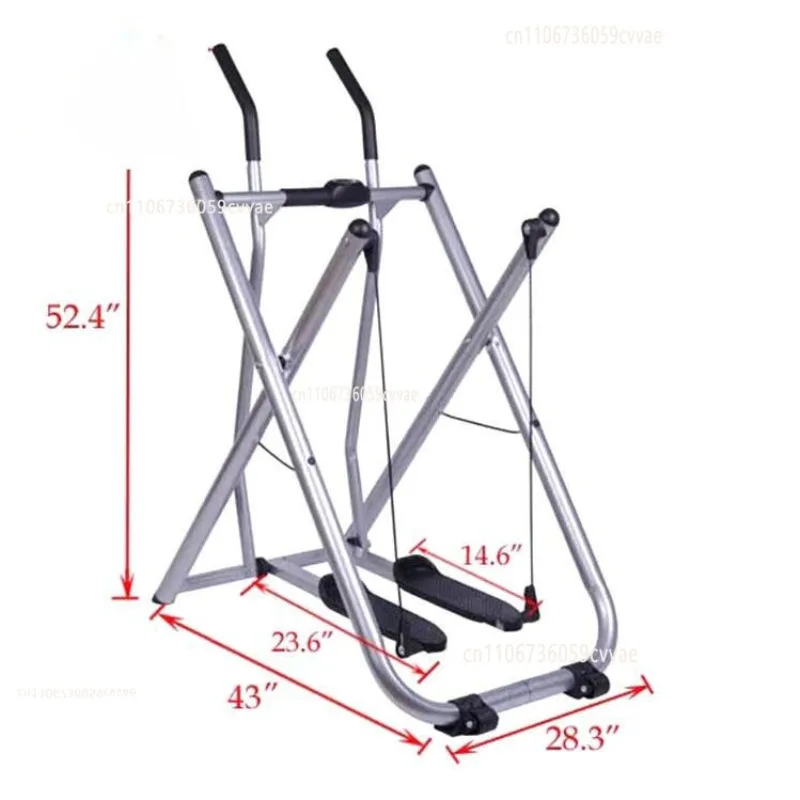 Home Fitness Equipment Balance Spacewalker Pedal Machine with Heart Rate Monitor Front Back Swing Trainer Leg Machine