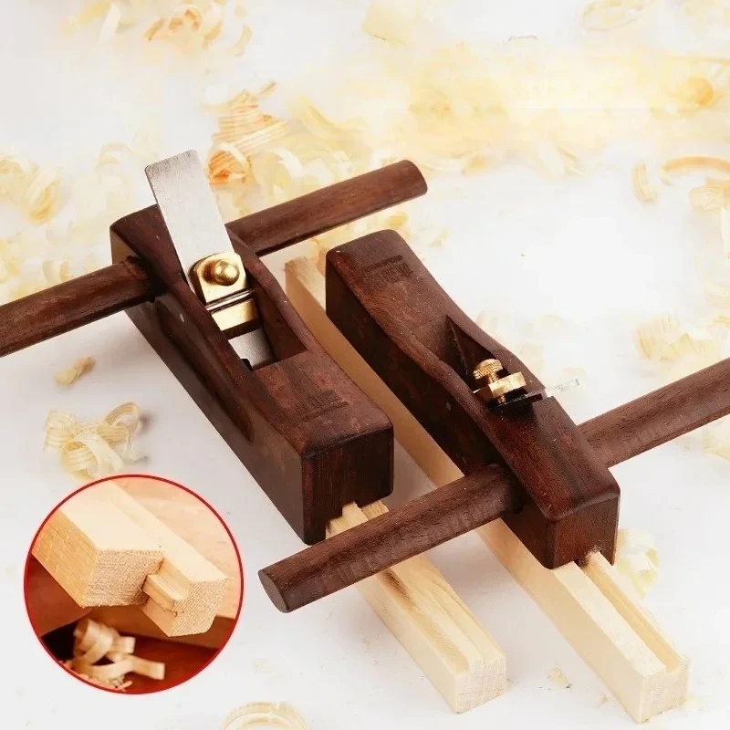 Woodworking Badger Plane Carpentry Concave-convex Grooving Hand Planer Wood Board Tenon and Mortise Joint Slotting Planer Tool