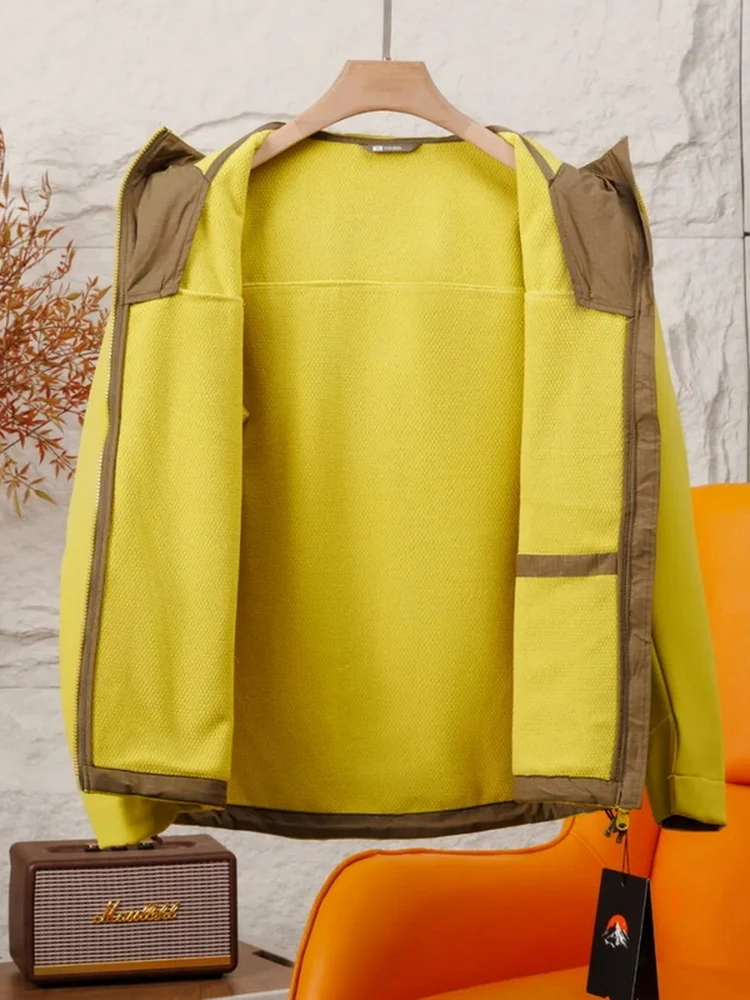 

Fce Lined Windproof Outdoor Casual ex Jaet Hooded Loose Fit Polyester Fabric Long Sve Zipper Closure Color