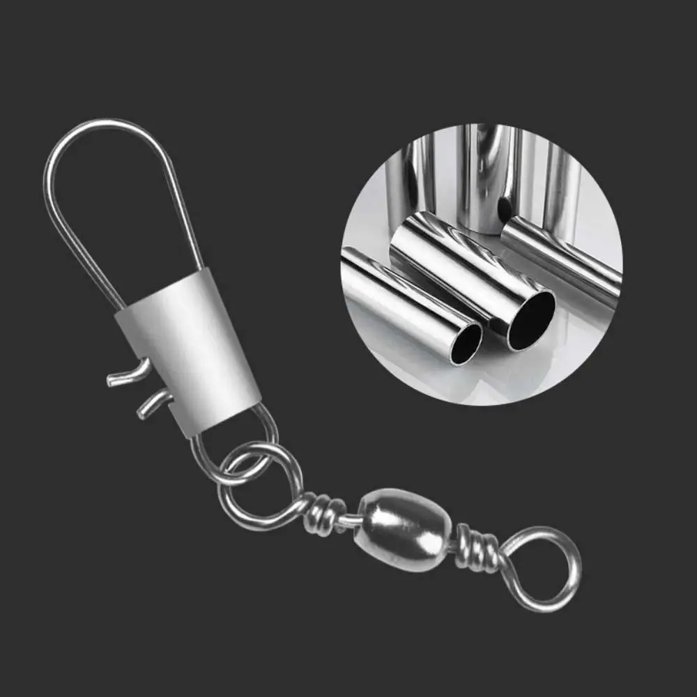 JSFUN 50 قطعة موصل الصيد يدور التعشيق دبوس تحمل وصلة دوّارة لصيد الأسماك المفاجئة قطب صيد السمك الكارب الصيد إغراء اكسسوارات