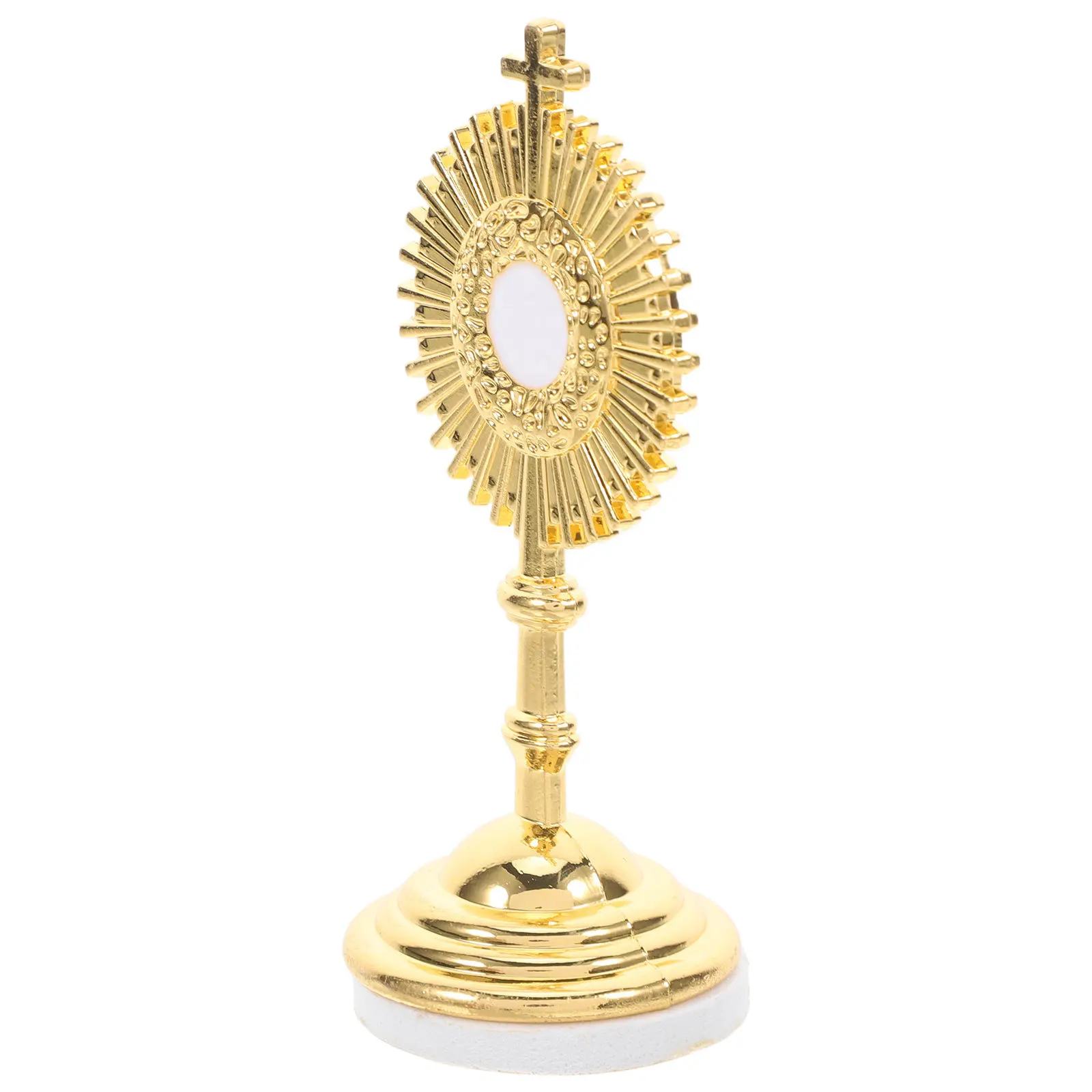 

Metal Catholic Jesus Crucifix Cross Elegant Home Church Decor Small Tabletop Religious Ornament Catholic Decor