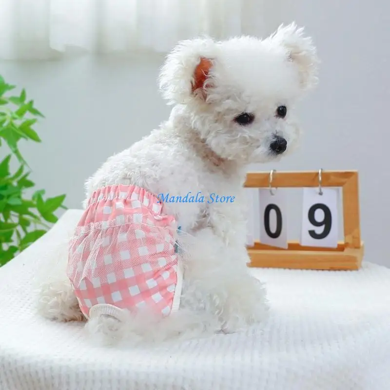 Afbeelding 6: U2JC Vrouwelijke Hond Sanitair Slipje Luier Pantie Puppies Herbruikbare Luiers Periode Shorts