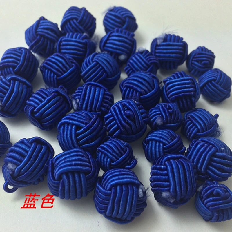 10pcs DIY Braided Button Handmade Cheongsam Tang Suit Dress Buttons Ball Cuff Links for Men Gift